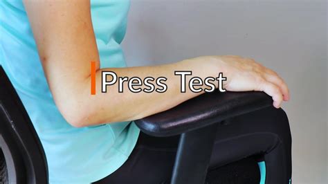 thick of test wrist|wrist test for pain.